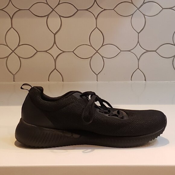 Sketchers Black Memory Foam Lite Weight Lace Up Sneakers Size 8 1/2 - Picture 8 of 11